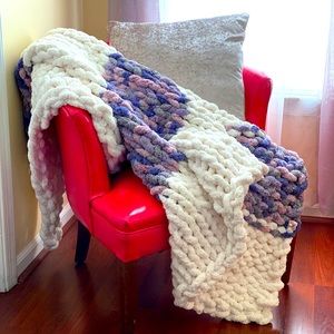 Chunky Knit Blanket - Handmade 🧶💖😍🎁